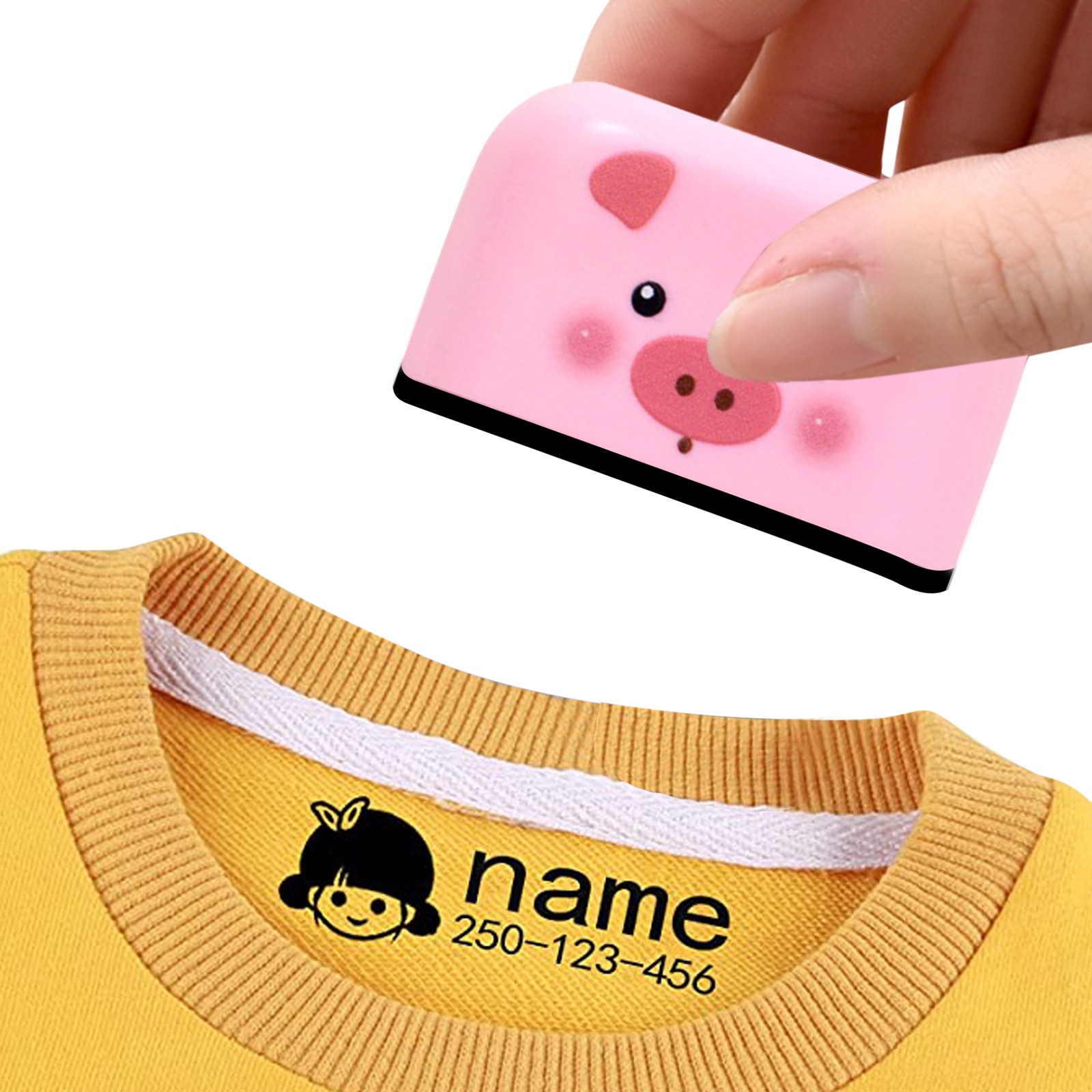 Tools Name Stamp For Clothing Name Stamp Personalized Stamp For Kids Cloths  Fabric Stamper For Clothes Pencil Sharpener